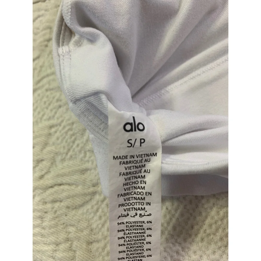Alo Yoga Switch It Up Halter Bra Top White Wrap Multi-Way W9510R Yoga Sports Bra
